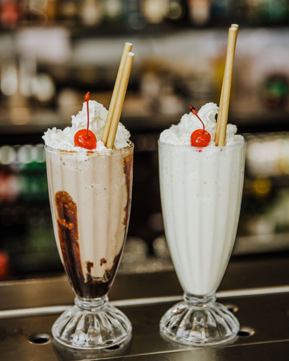 milkshakes with a cherry on top