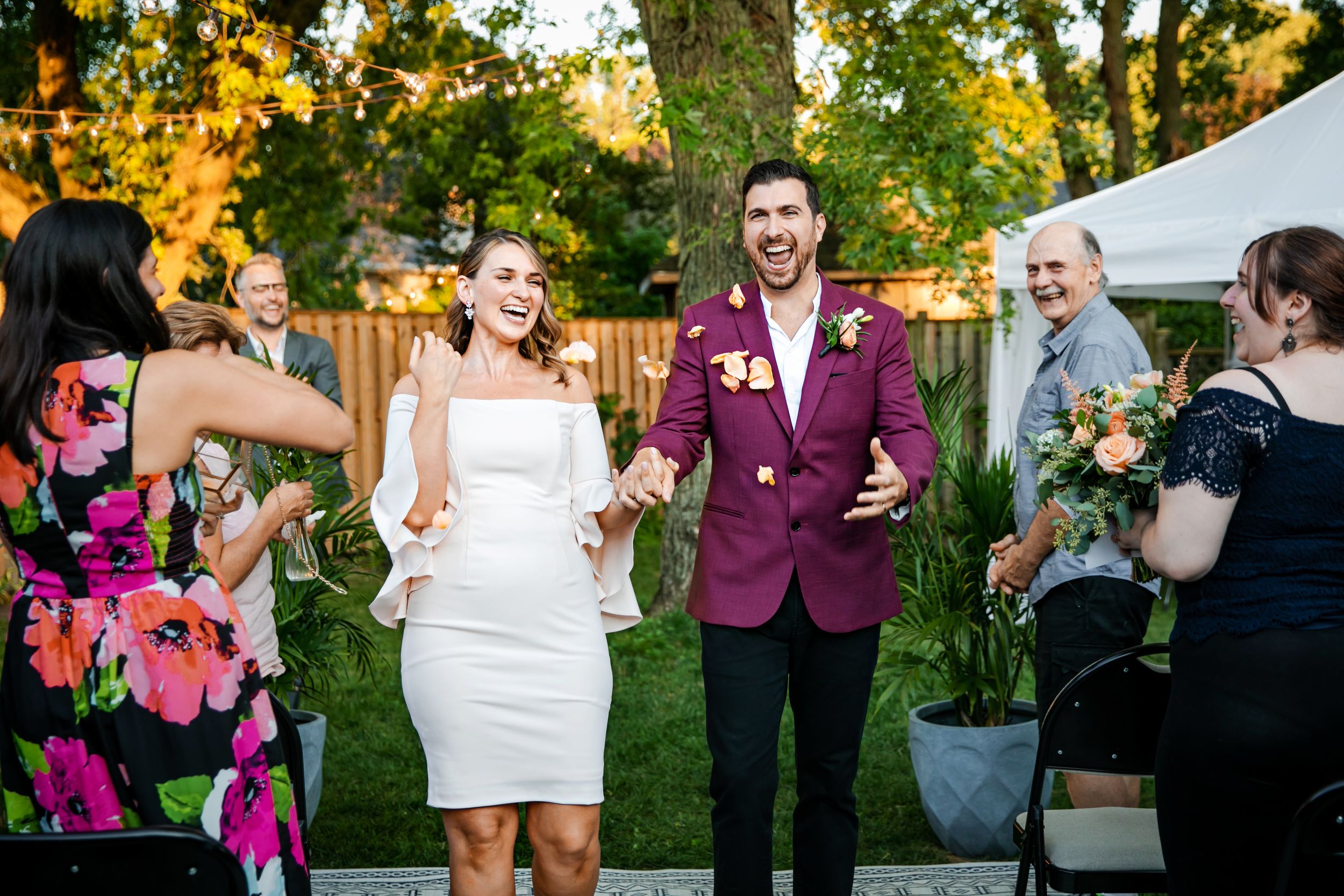 London Ontario Surprise Backyard Pop Wedding Photography by Shawn Van Daele