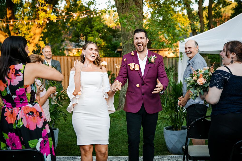 London Ontario Surprise Backyard Pop Wedding Photography by Shawn Van Daele
