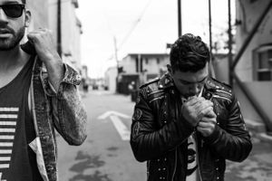 Christian James Ethan Olson Diesel Leather Jacket Smoking Venice Beach James Dean