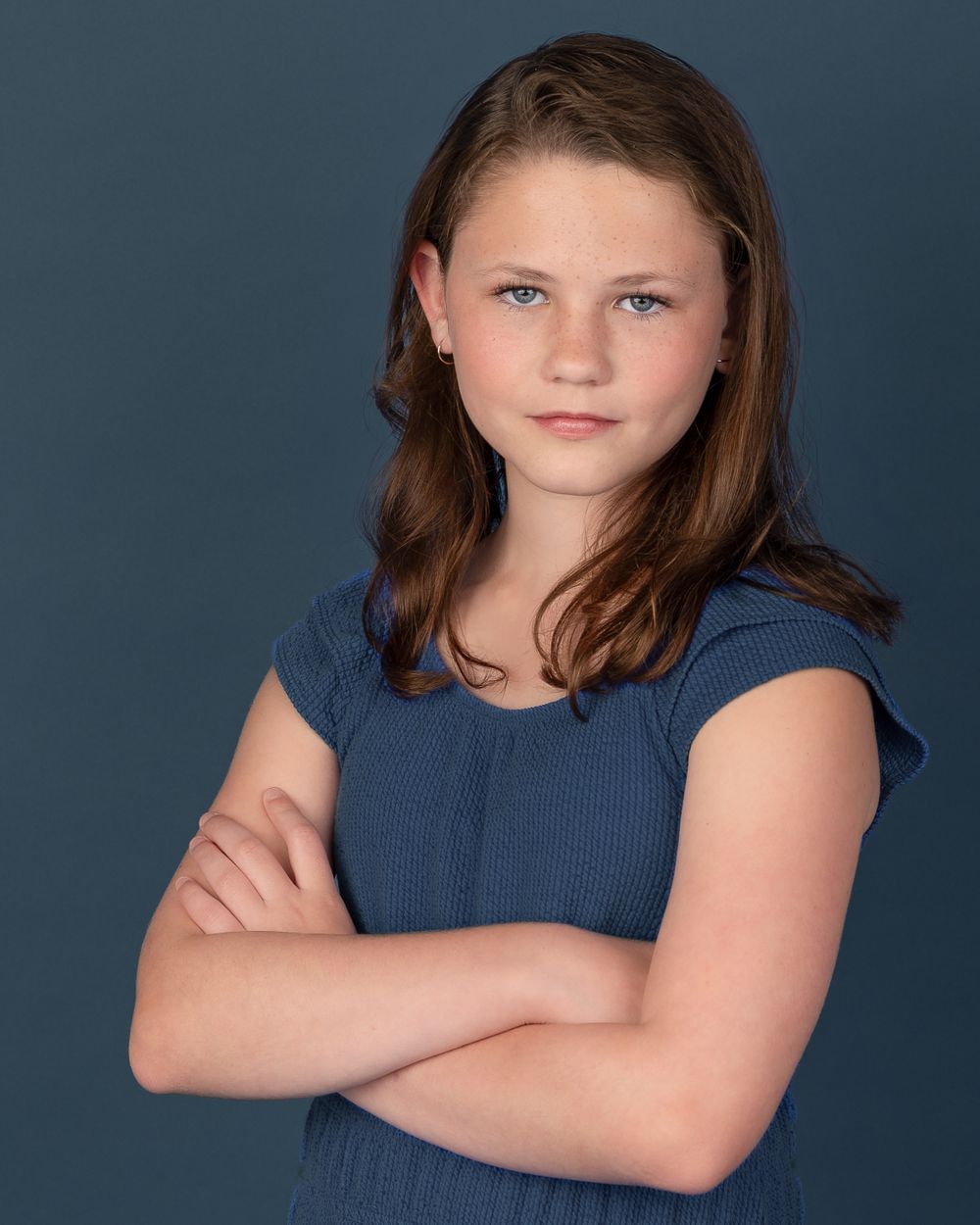 child headshot at home studio