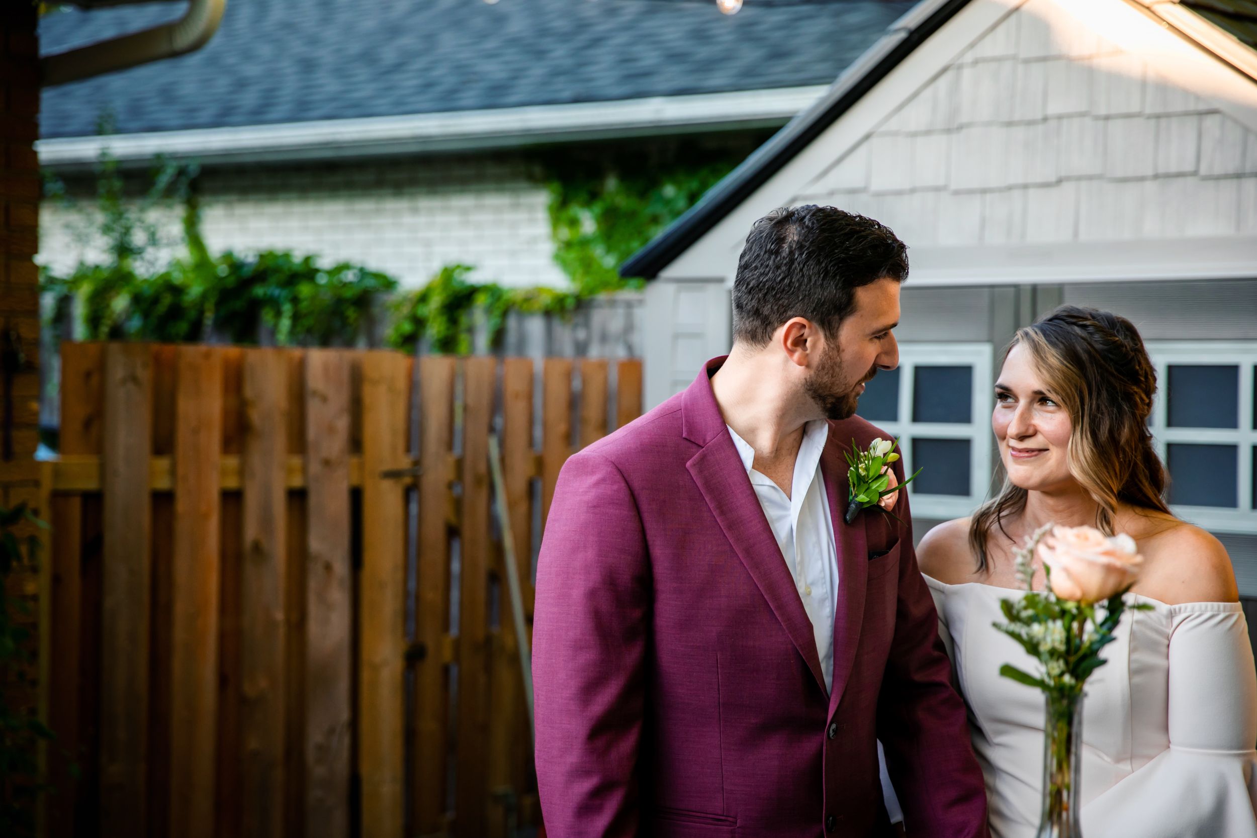 London Ontario Surprise Backyard Pop Wedding Photography by Shawn Van Daele