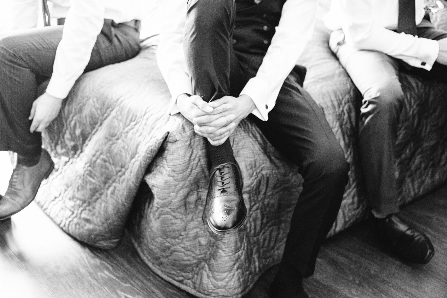 Groomsmen getting ready in Warwick, New York