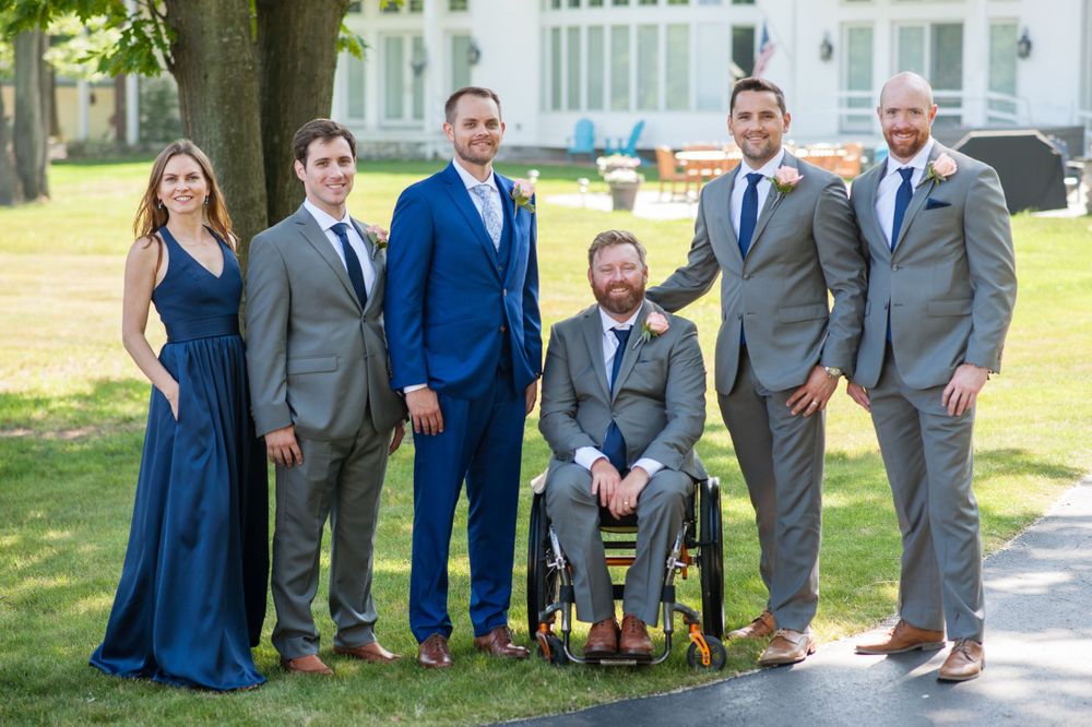 Visual Narrative Photography Michigan wedding photography portrait groomspeople