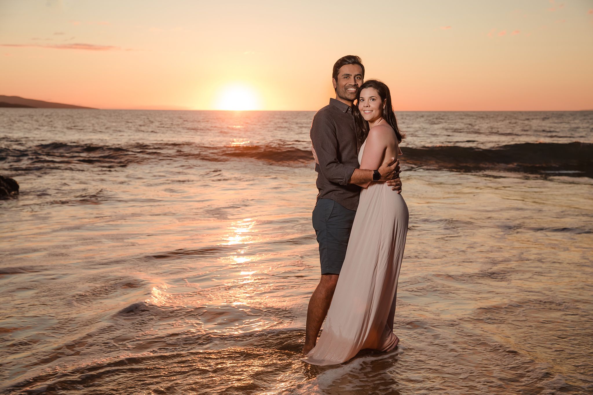 sunset beach photoshoot