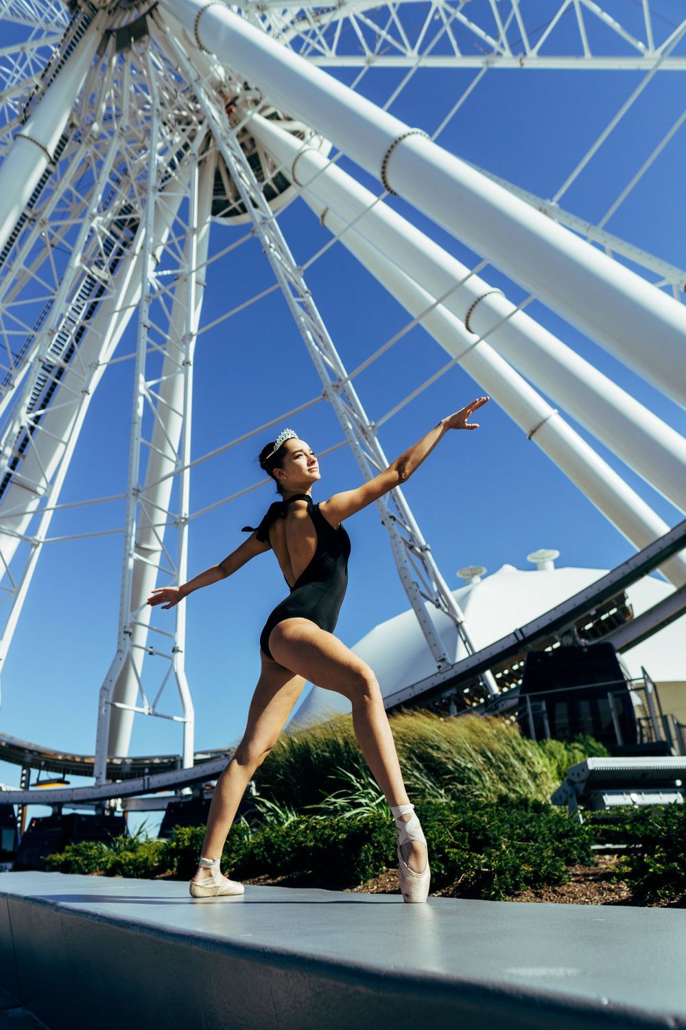 chicago dance photography ballerina at navy pier