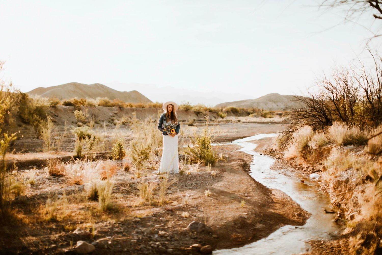 Bridal Portraits at Santa Elena Canyon in Big Bend by Cali Layton Photography, a Texas Wedding Photographer.