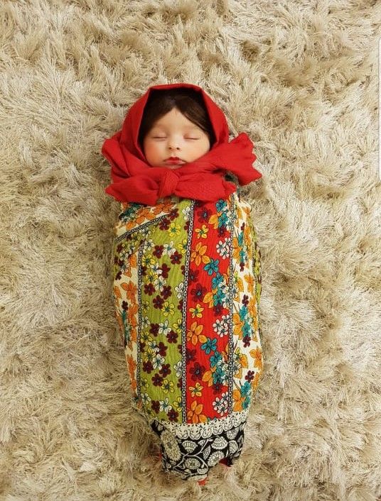 baby photography babushka doll