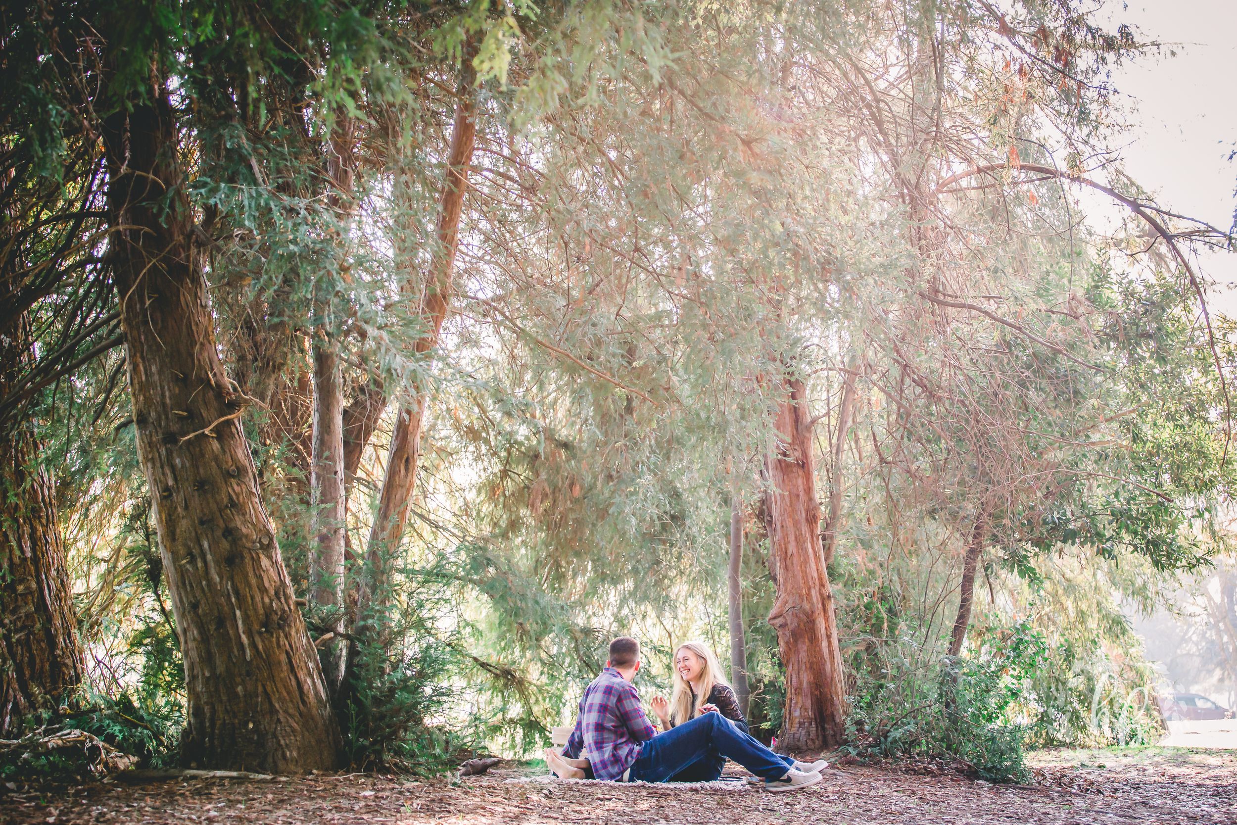 lakeside proposal engagement photos