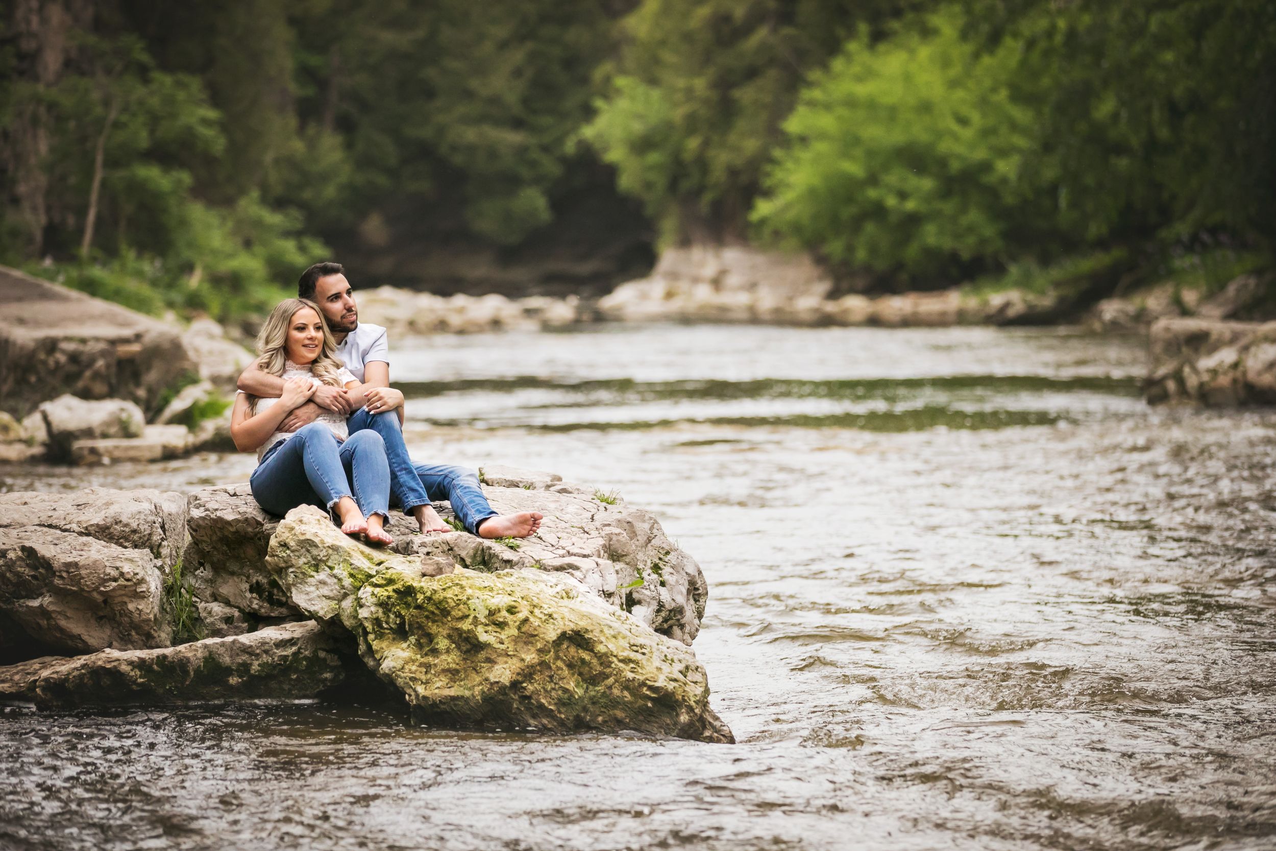 Elora Gorge Ontario Spring Summer Engagement Photos by Shawn Van Daele