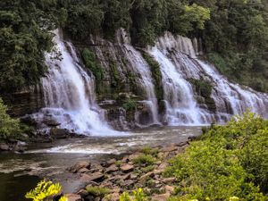The falls at Rock Island State Park.
