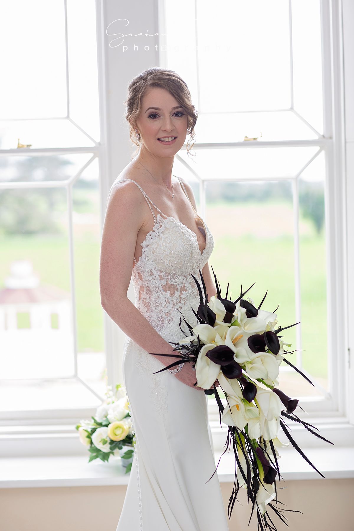 bride getting ready ay St Tewdrics House