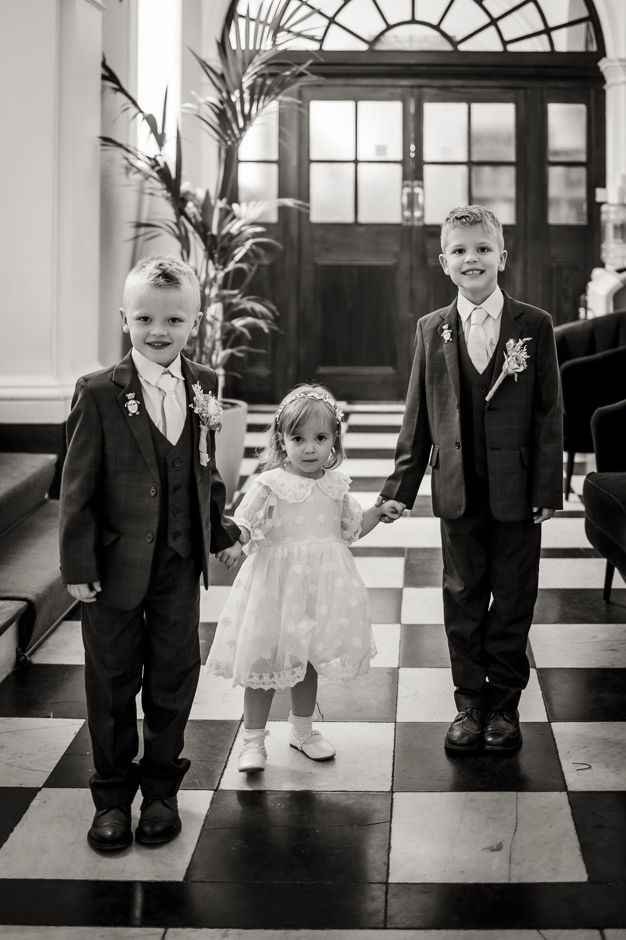 Guests in the waiting area of London Registry Office