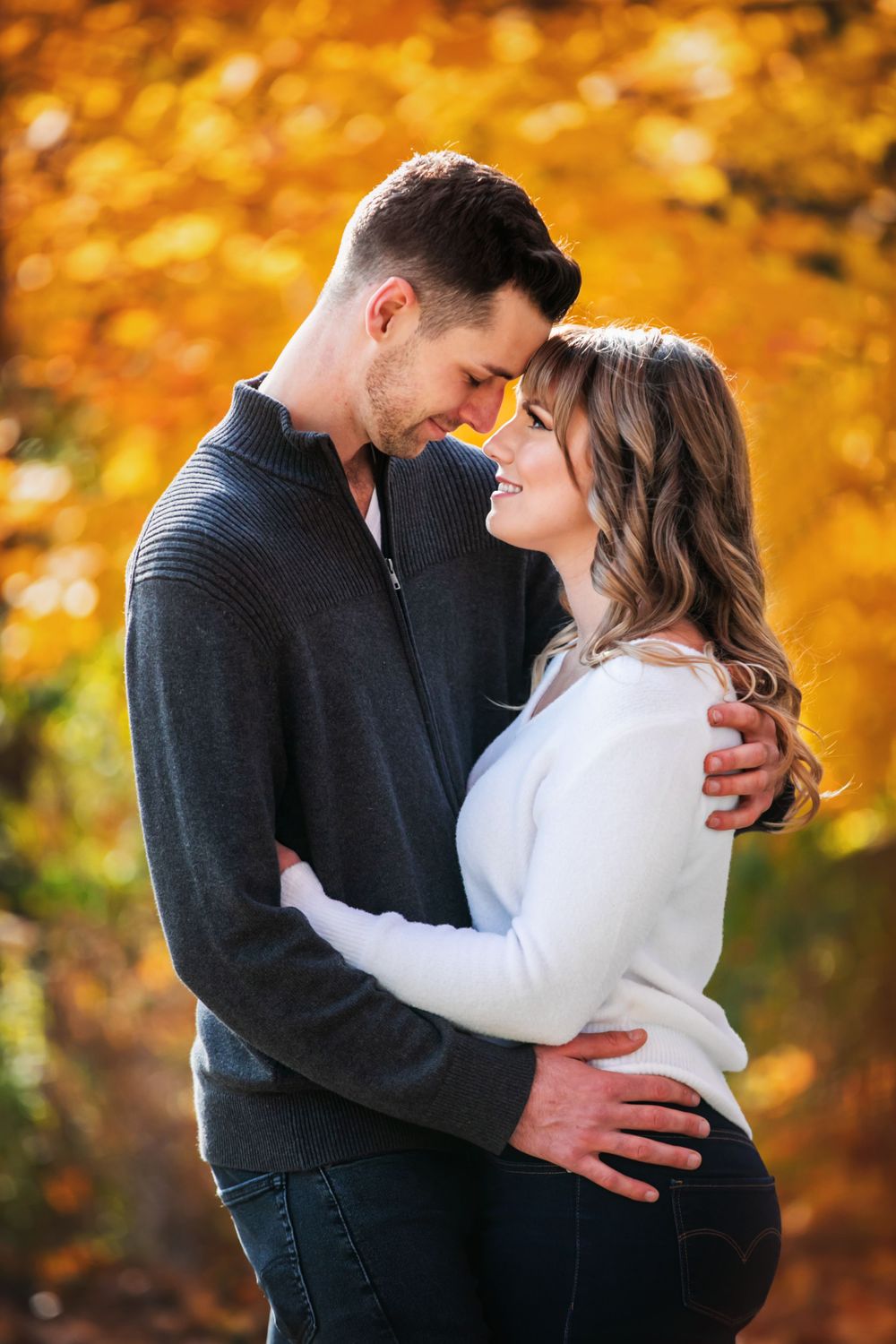 Fall engagement photos at Fanshawe Conservation Area London Ontario by photographer Shawn Van Daele