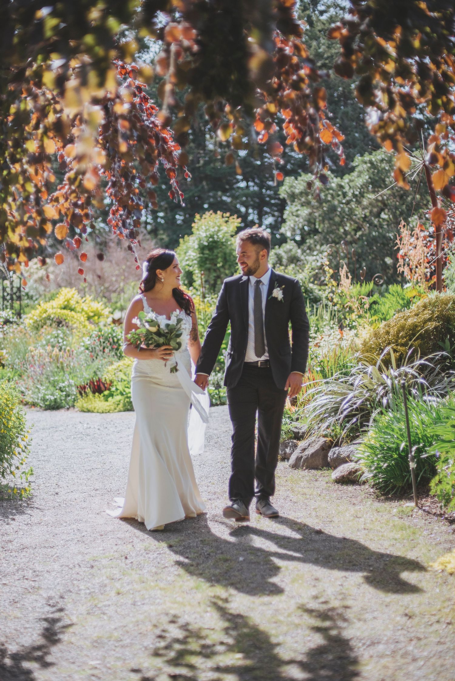 The Gardens at the Horticulture Centre of the Pacific. Elegant Pacific Northwest Wedding.
