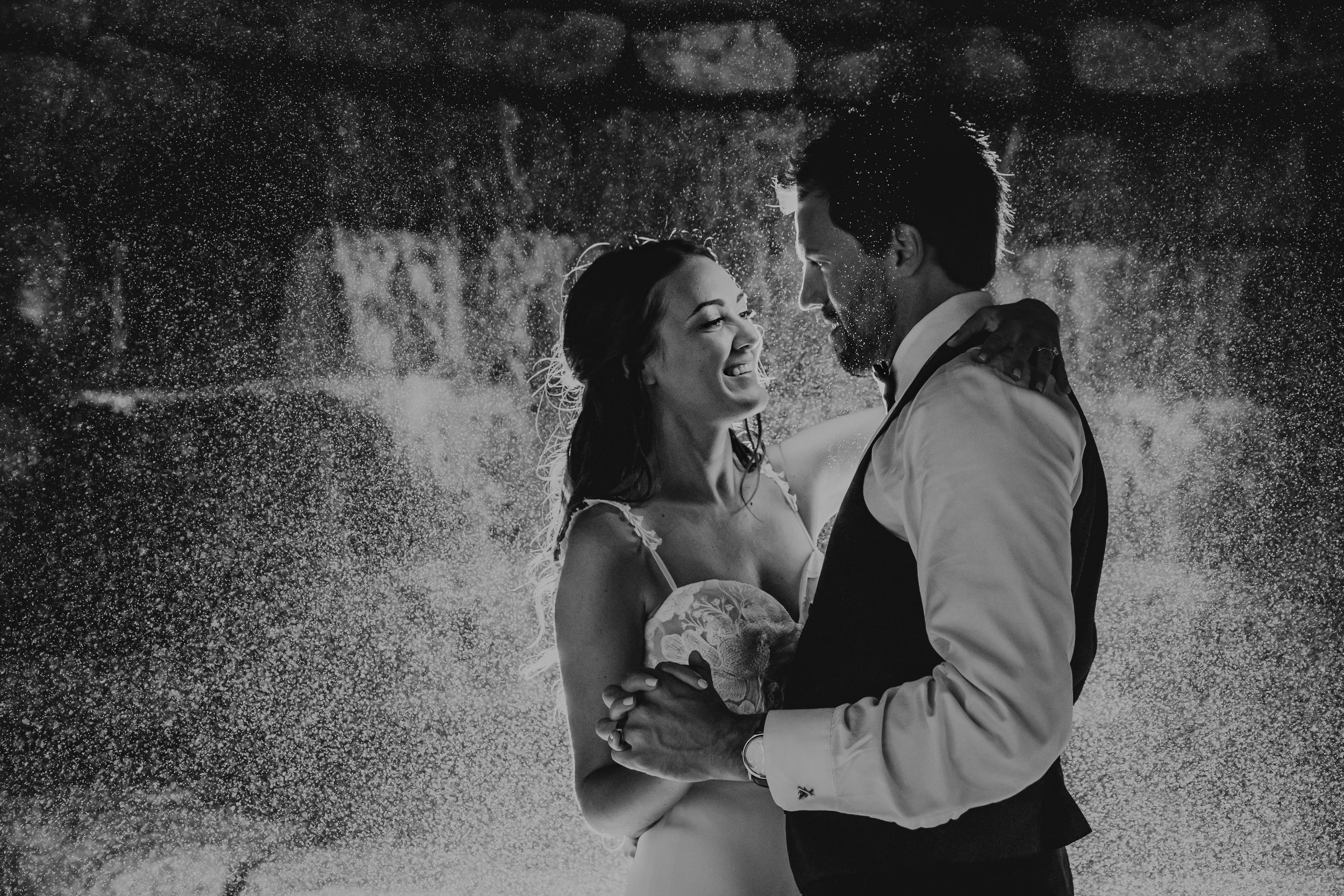 Whistle Bear Golf Club Nighttime Bride Groom Wedding Photos