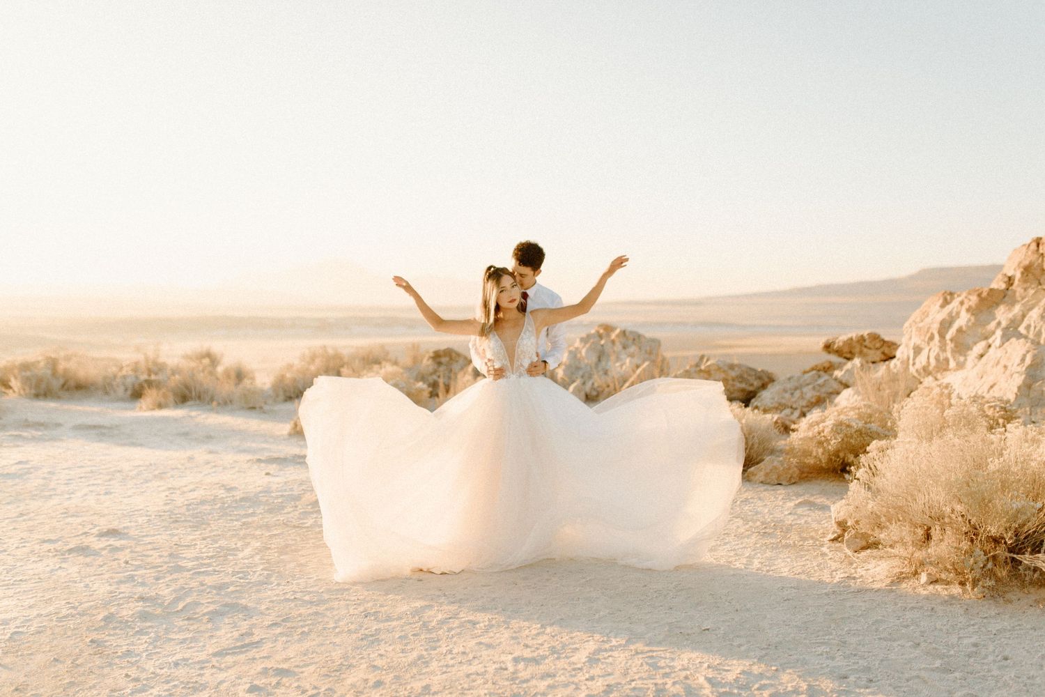 Utah Elopement Antelope Island