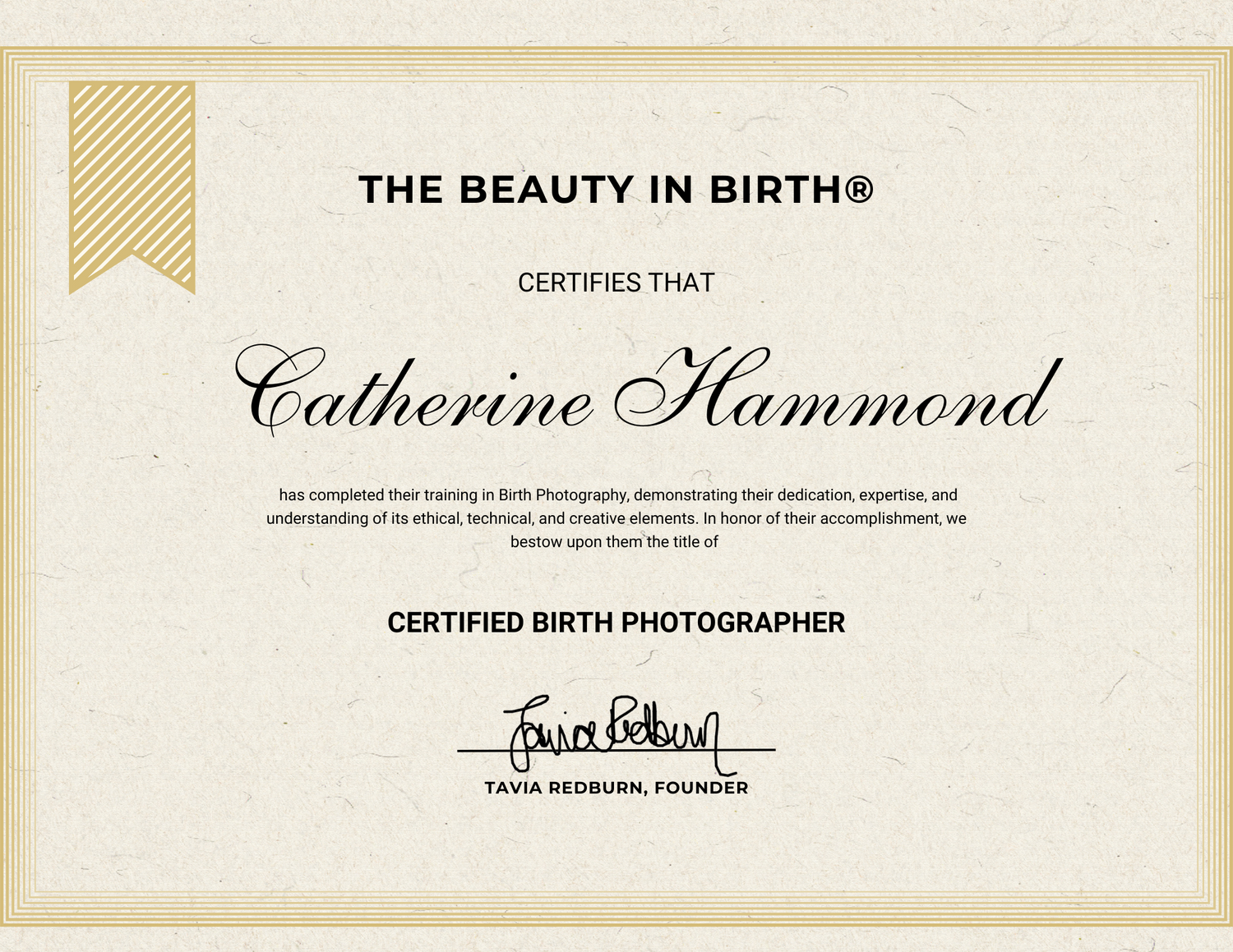 Birth Photography certification