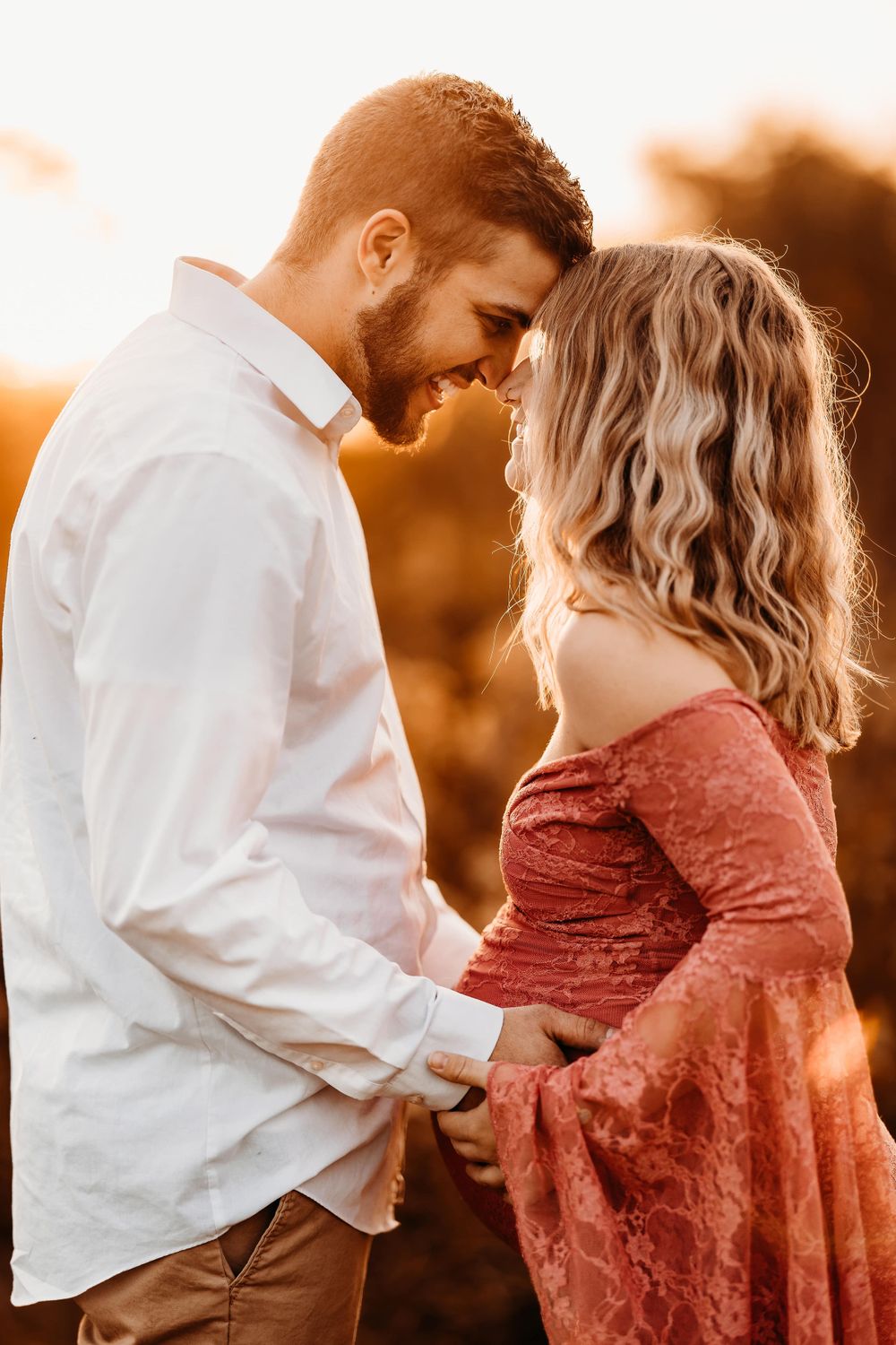 cincinnati family photography maternity photos at sunset golden hour