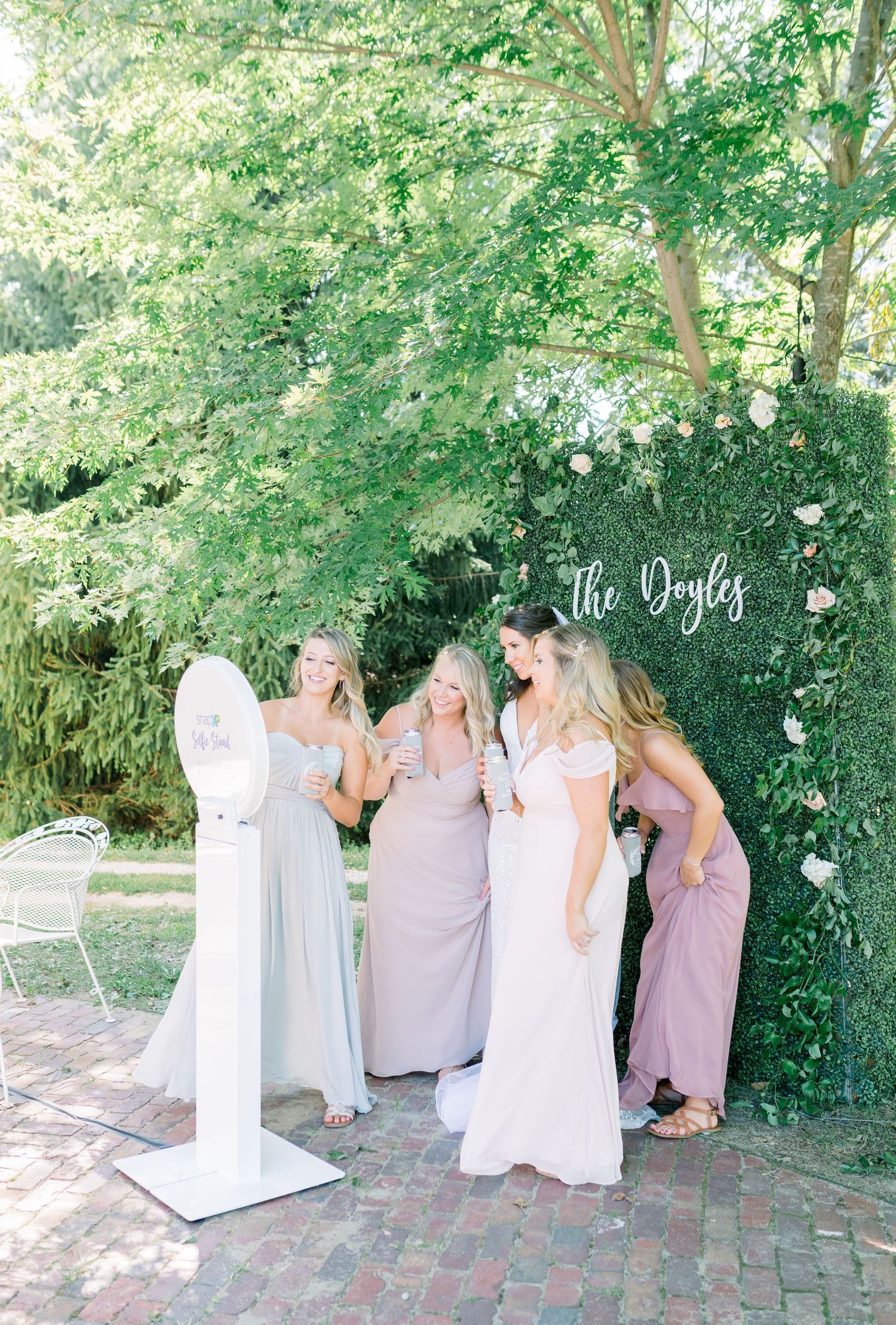 Vineyard photos with white willow events at Prairie Moon Winery wedding in Ames, Iowa