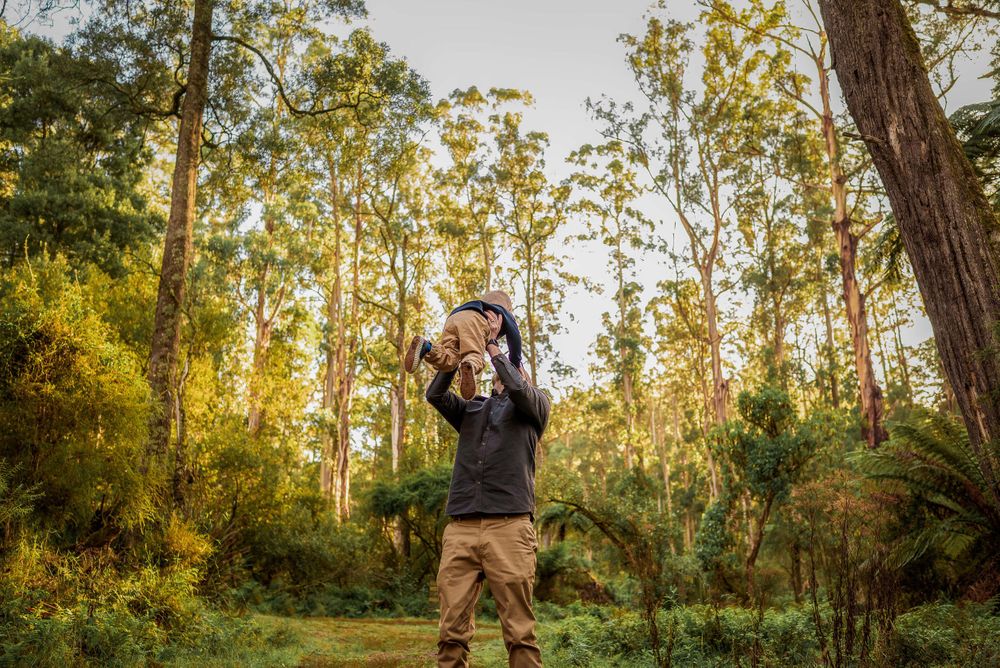 Fatherhood photo celebrating Father's Day 2021 by Melbourne family photographer Kate Cashin Photography.