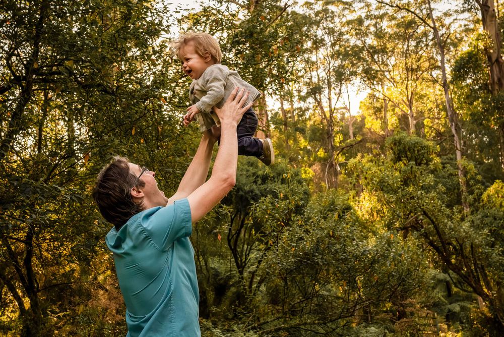 Fatherhood photo celebrating Father's Day 2021 by Melbourne family photographer Kate Cashin Photography.
