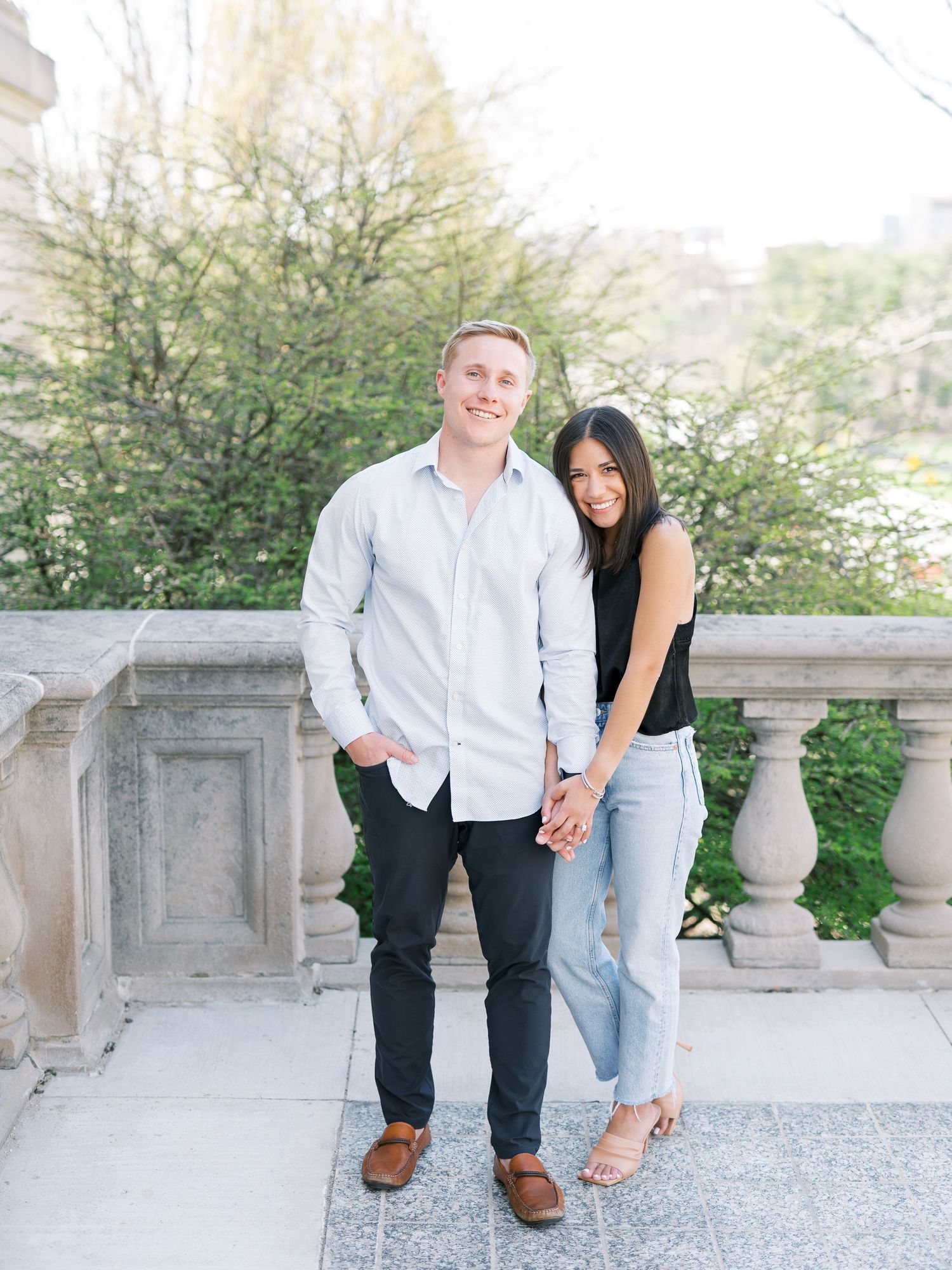 Iowa City, Iowa engagement session in downtown Iowa City at the pentacrest