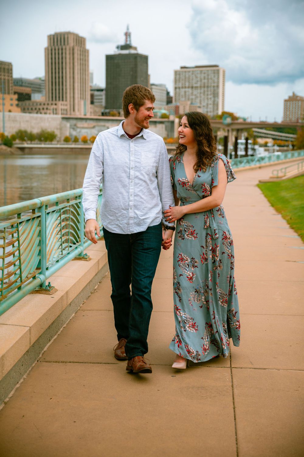 romantic walk by the river
