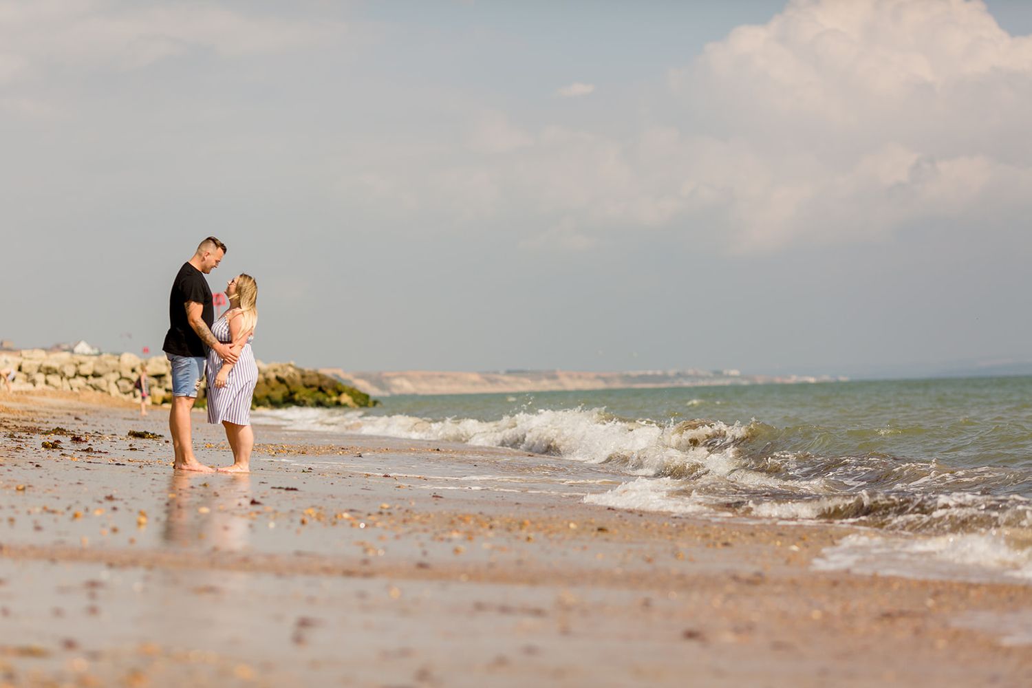 engagement photos on the beach