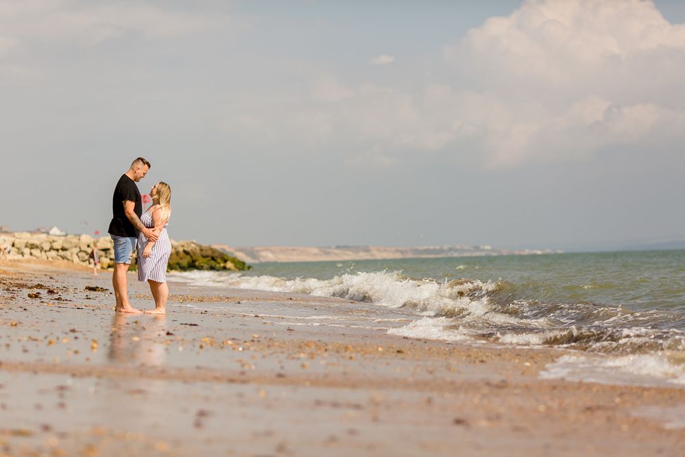 engagement photos on the beach