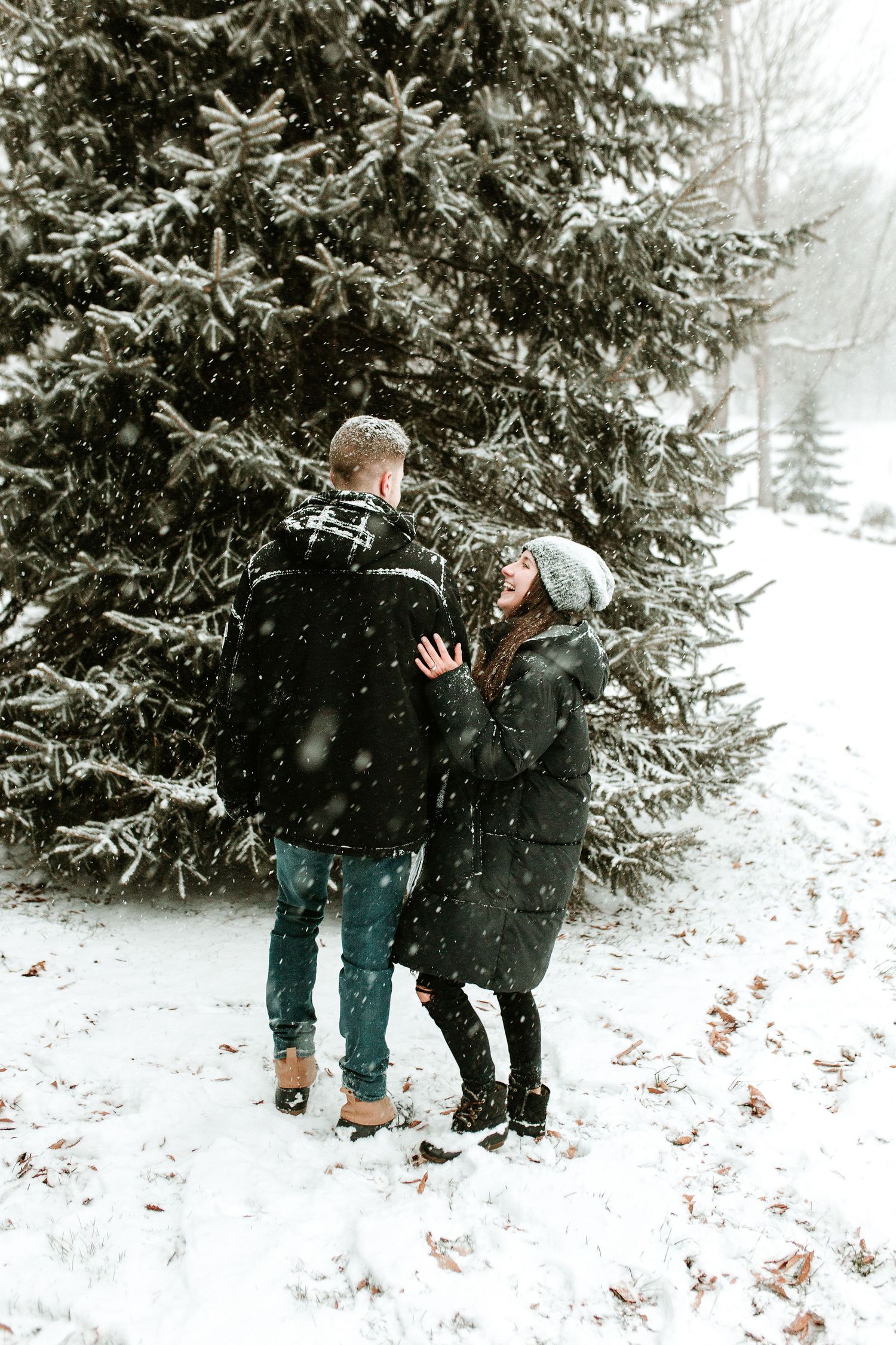 engagement photos bound and branch