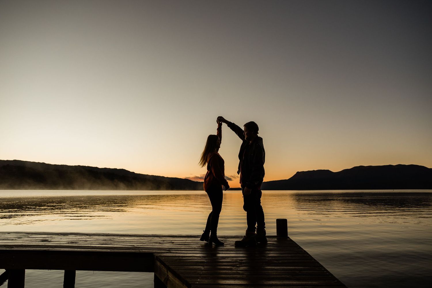 Dancing at Dusk over Lake Tarawera