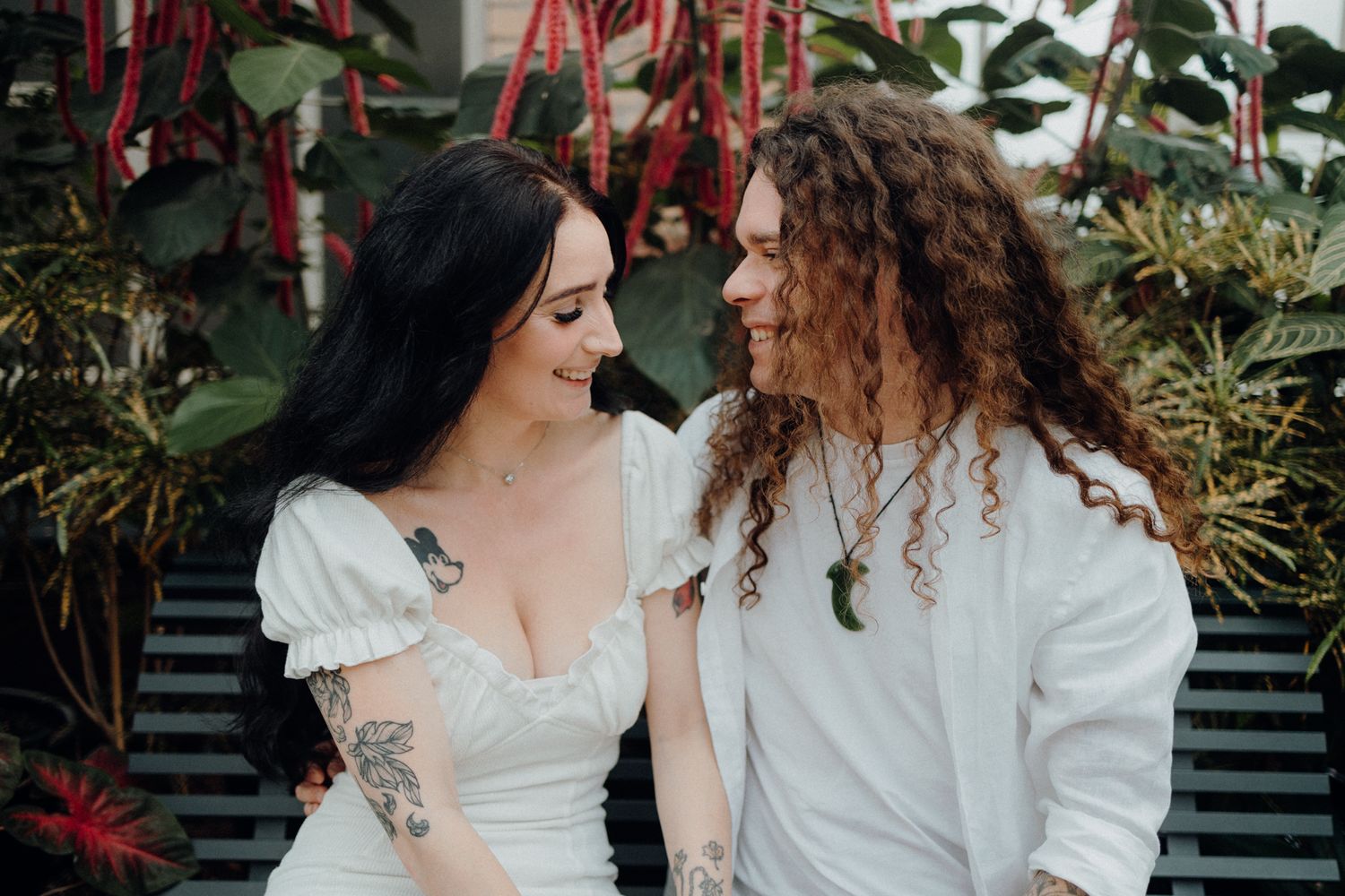 Couple engagement shoot in Winter Gardens with Apertured Media-Auckland Wedding Photographer