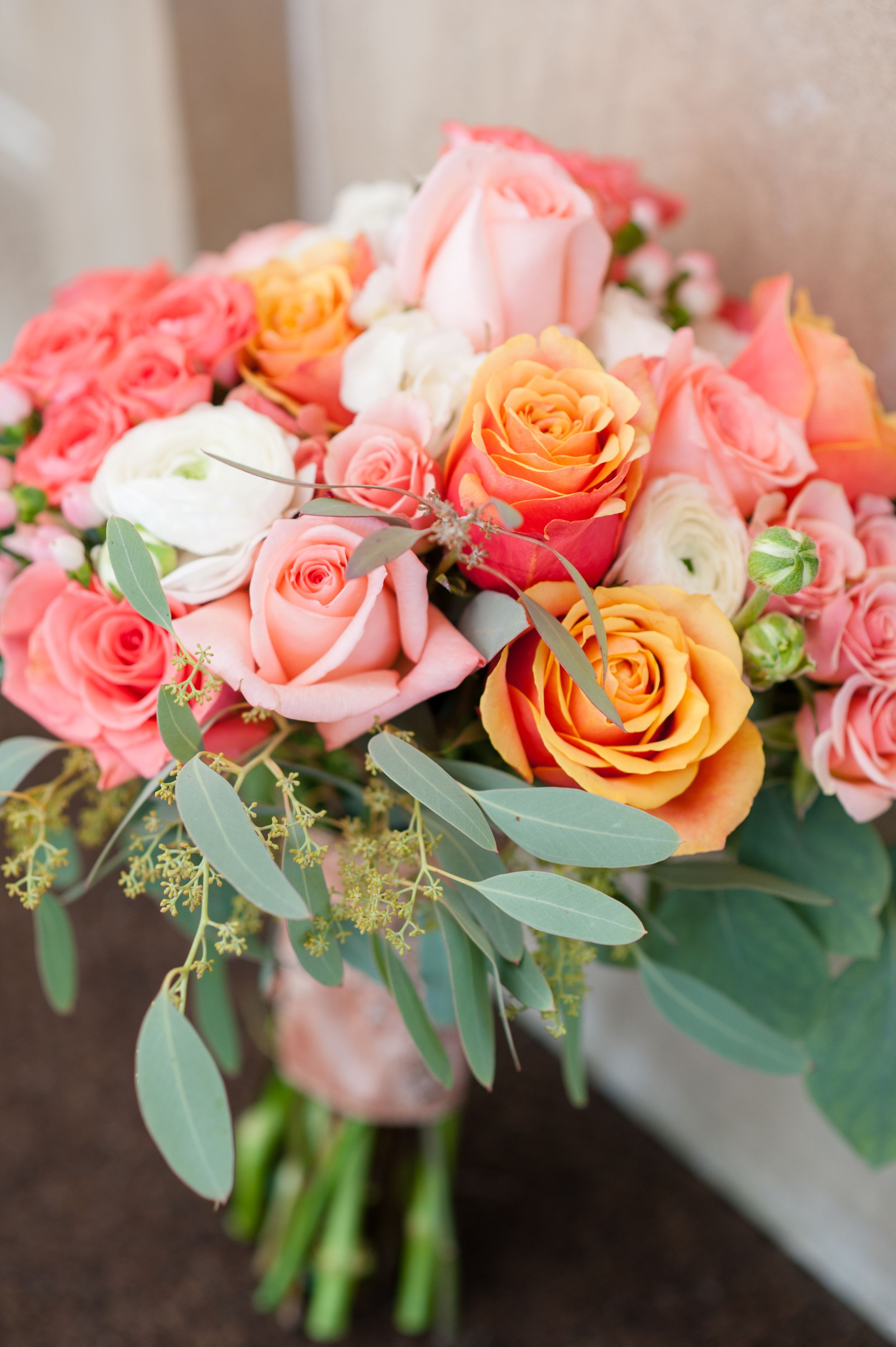 bridal bouquet roses michigan wedding photographer
