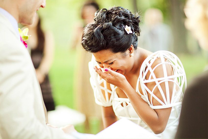 funny moment during wedding ceremony