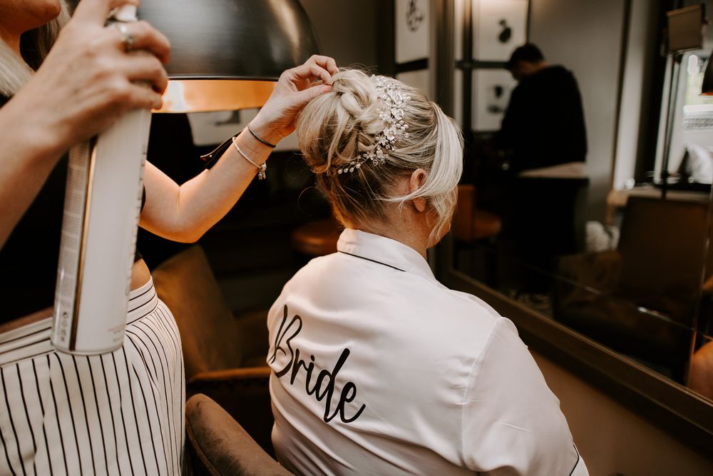 brides hair