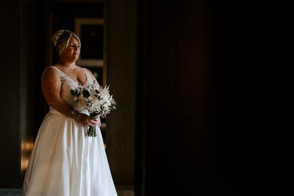 bride ready for her wedding day