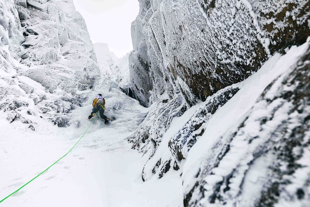Winter mixed climbing in Cairngorms, Scotland with Matthew Pavitt.