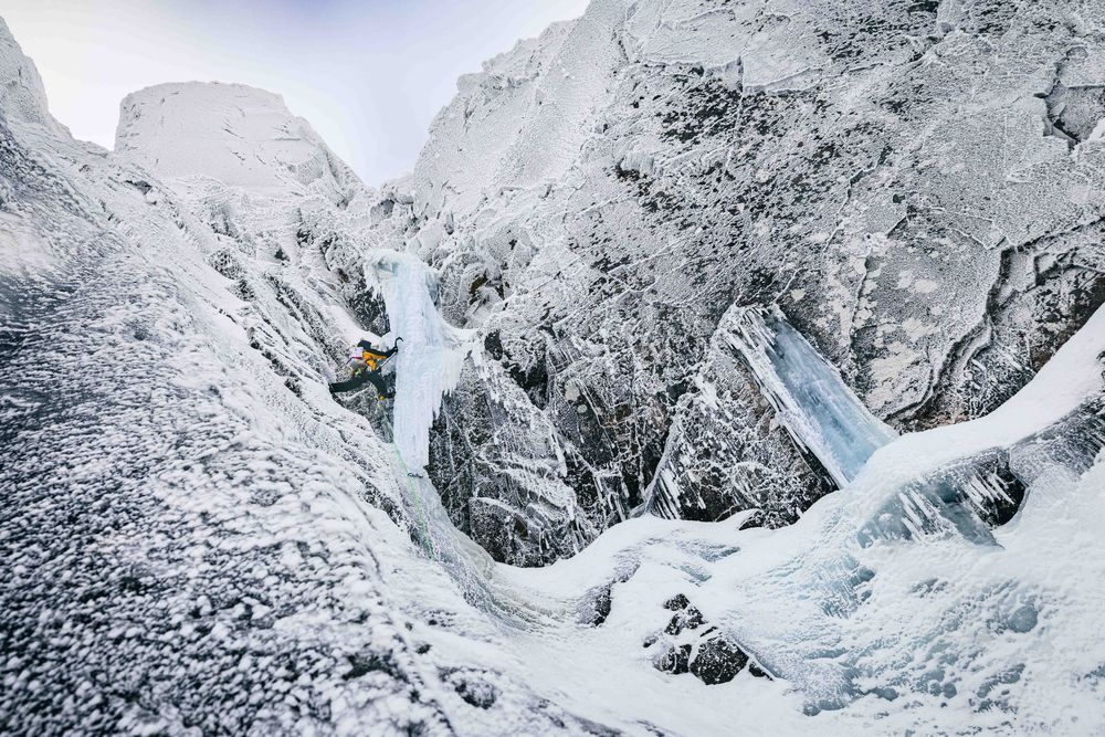 Winter mixed climbing in Cairngorms, Scotland with Matthew Pavitt.