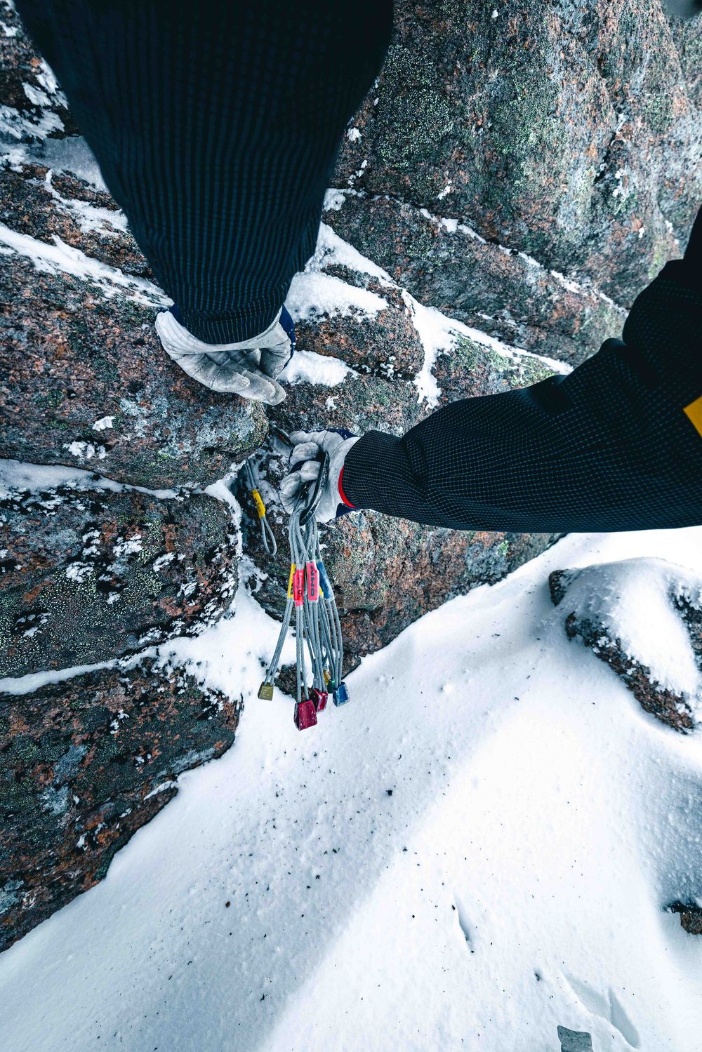 Winter mixed climbing in Cairngorms, Scotland with Matthew Pavitt. The Vicar (VIII 8).