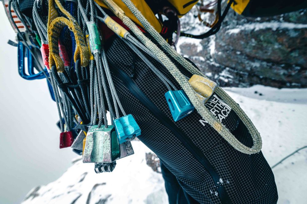 Winter mixed climbing in Cairngorms, Scotland with Matthew Pavitt. The Vicar (VIII 8).