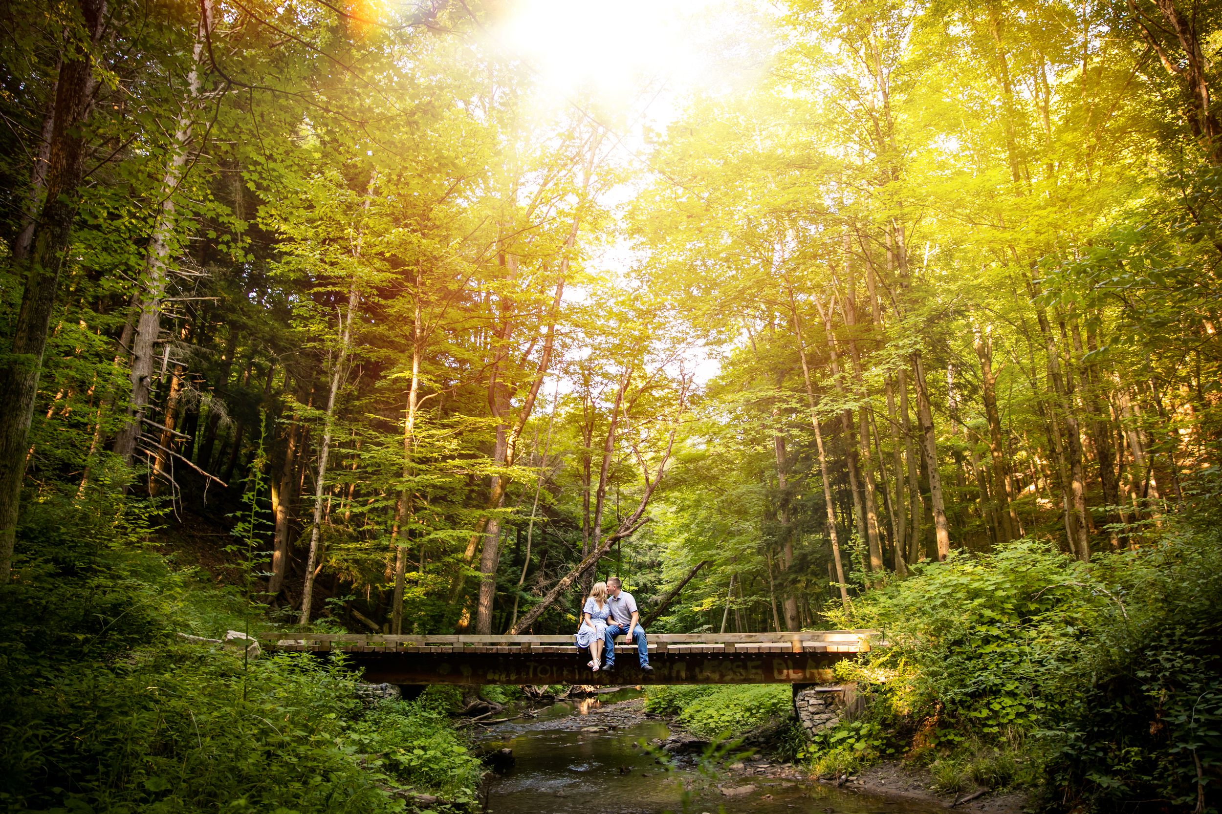 Dreamy summer engagement photos in Dundas and Ancaster Ontario by London wedding photographer Shawn Van Daele