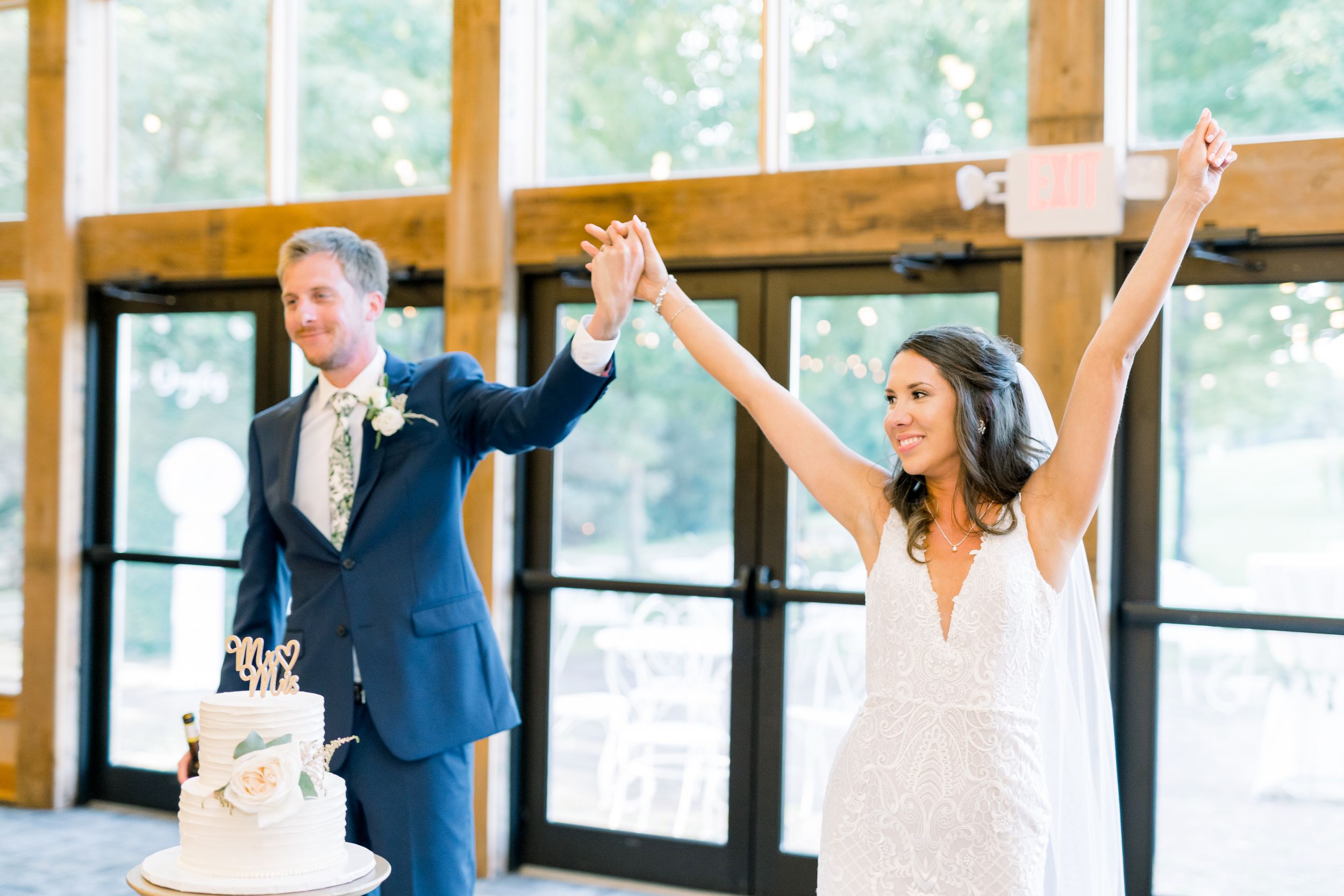 Vineyard photos with white willow events at Prairie Moon Winery wedding in Ames, Iowa