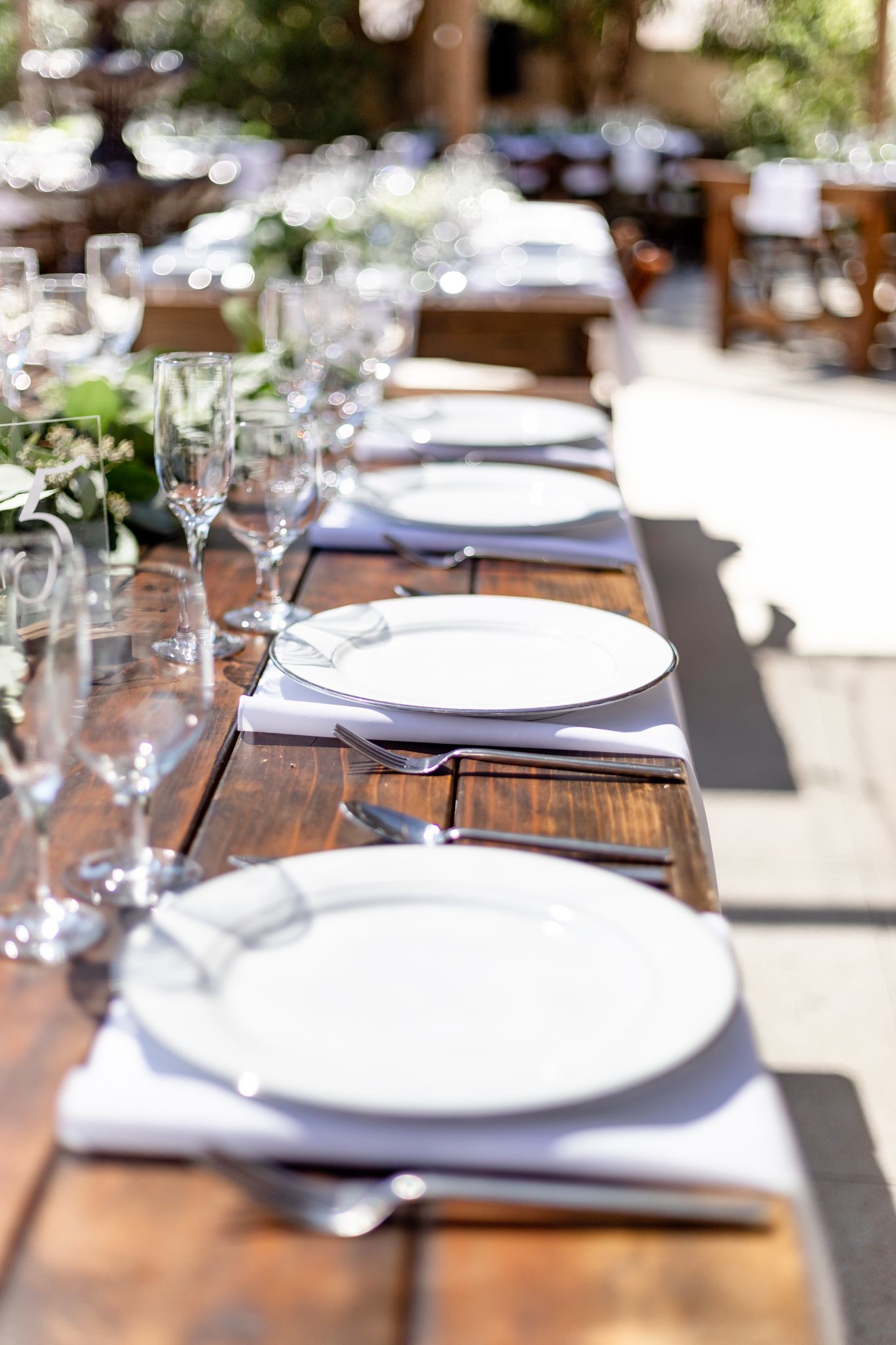 farm wedding table