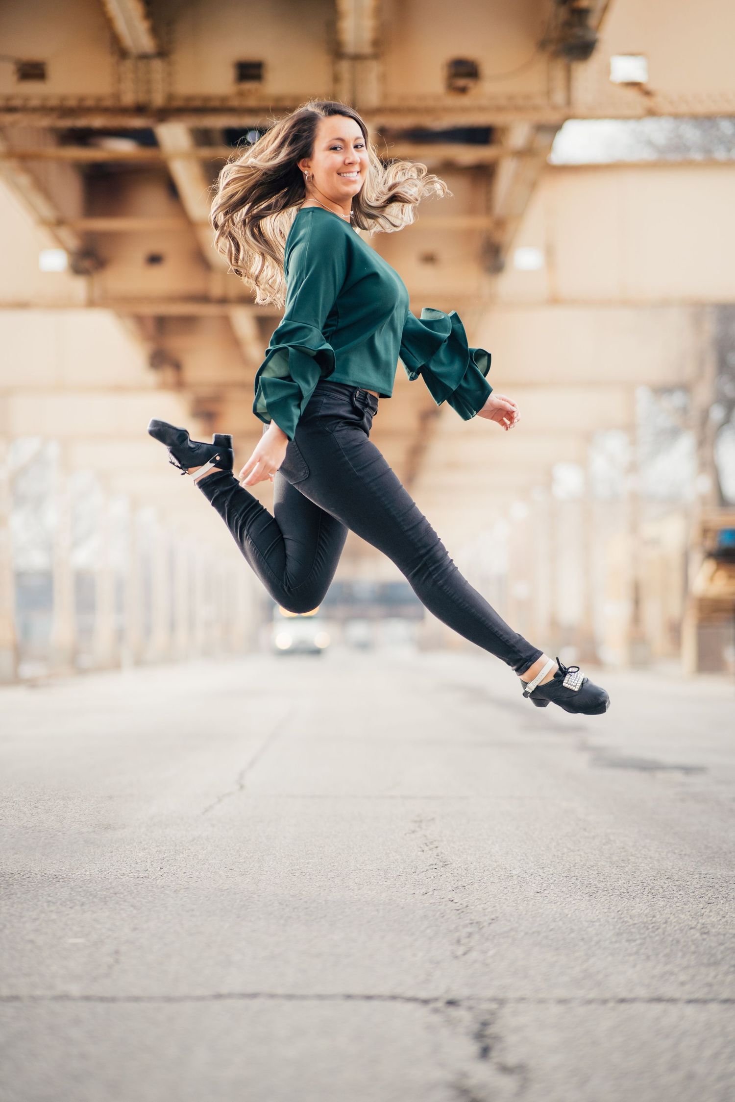 irish dancer jumping photoshoot, chicago area irish dance photographer