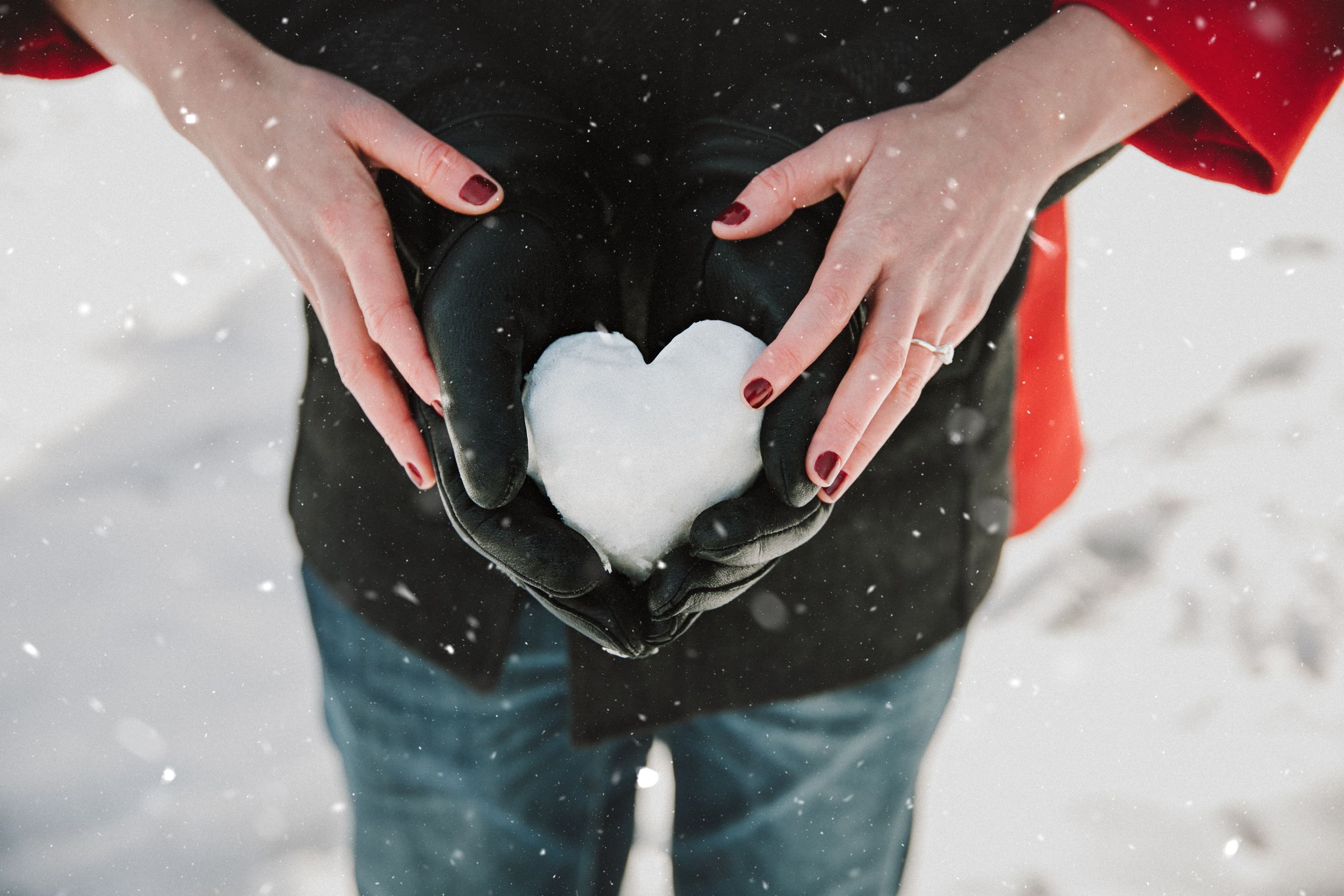 Winter engagement photos at Fanshawe Conservation Area London