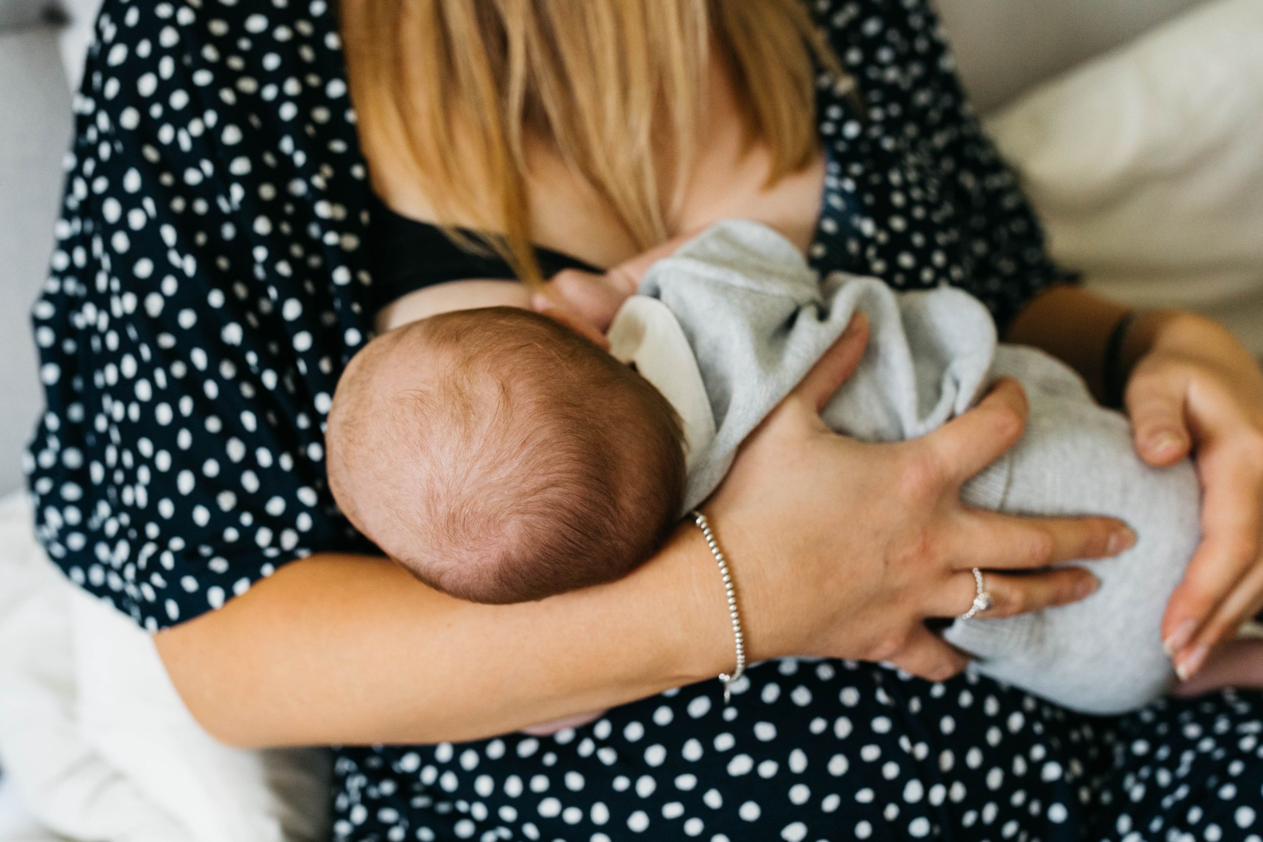 breastfeeding baby boy