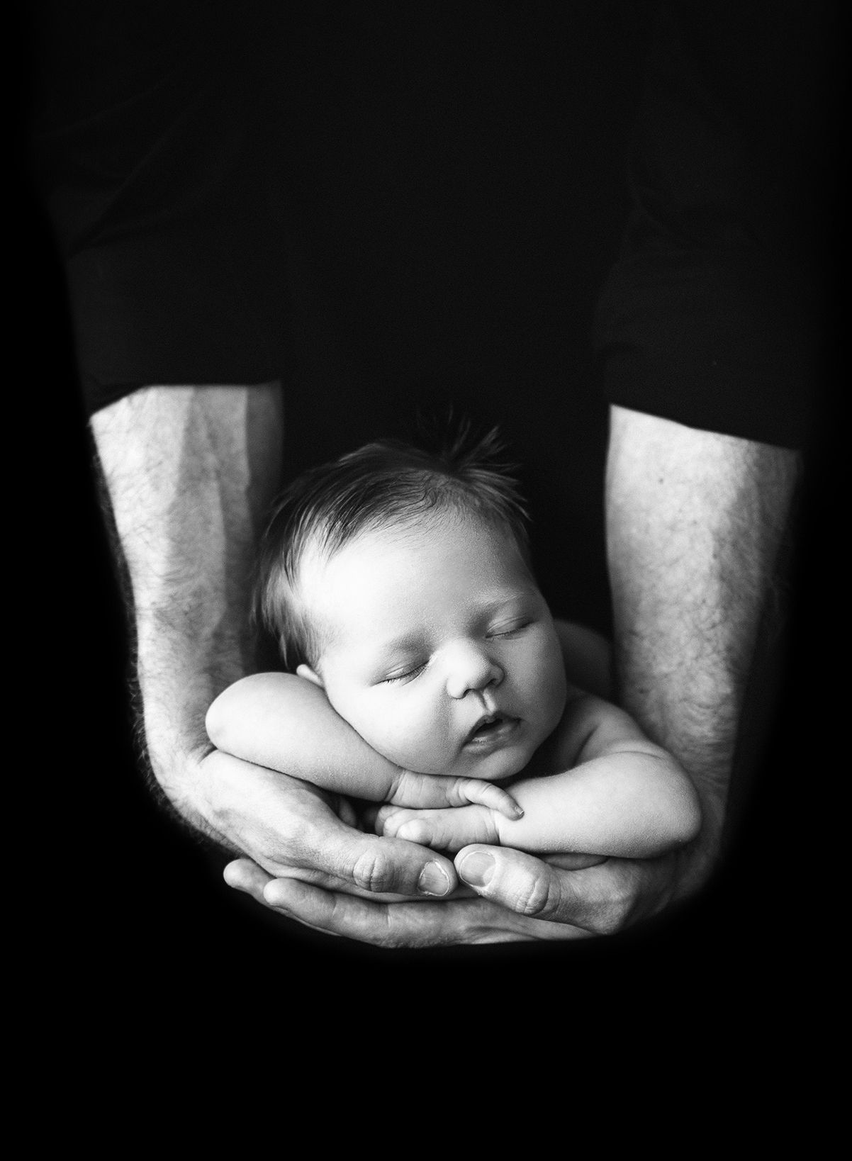 Black and white imagery. Newborn photography