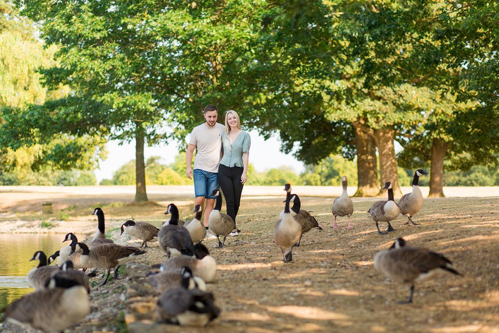 happy couple phots engagement sessions hampshire