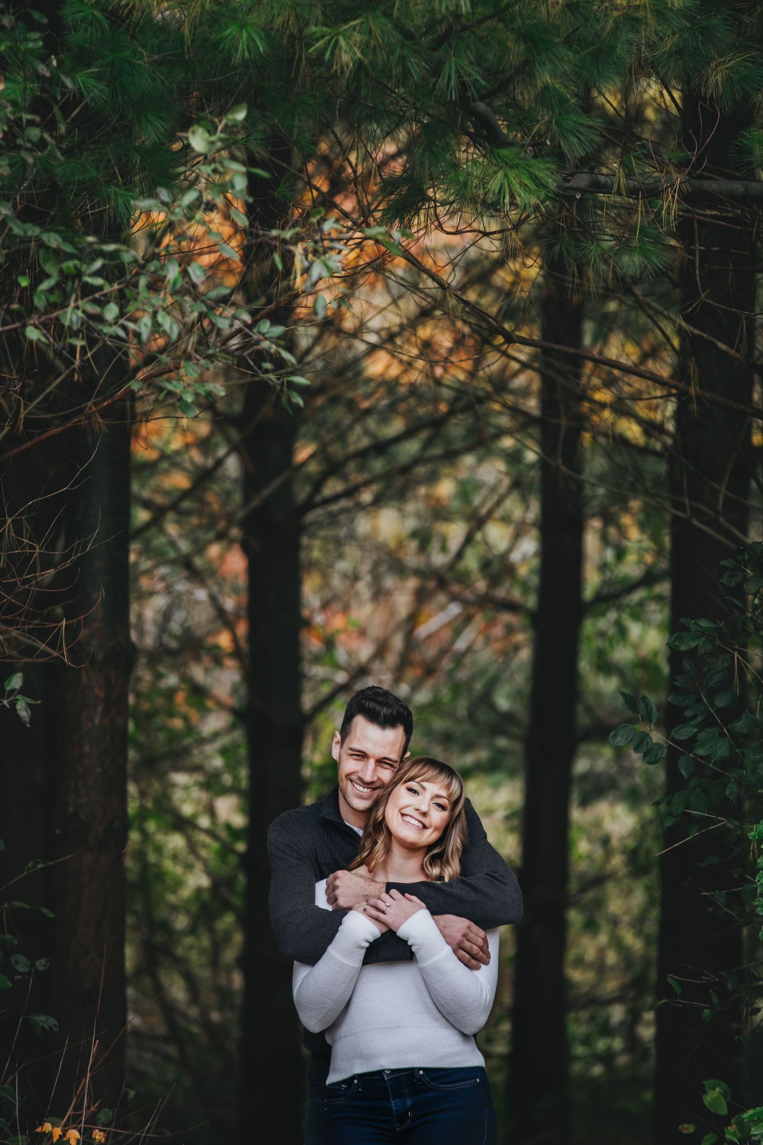 Fall engagement photos at Fanshawe Conservation Area London Ontario by photographer Shawn Van Daele